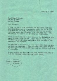 Carta a Michael Rainer, 06-01-1974