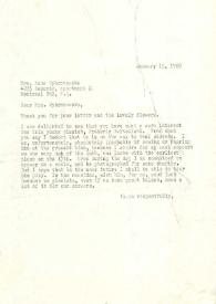 Carta dirigida a Anne Wybranowska, 15-01-1969