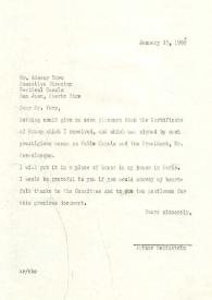 Carta dirigida a Ademar Toro, 15-01-1969