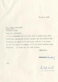 Carta a Janucz Zoltowski, 07-03-1969
