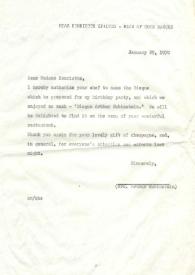 Carta a Madame Henriette Spalter, 29-01-1970