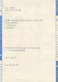 Telegrama dirigido a Arthur Rubinstein. Madrid (España), 29-01-1982