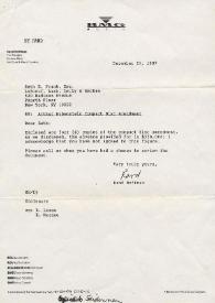 Carta a Seth E. Frank. Nueva York, 29-12-1987