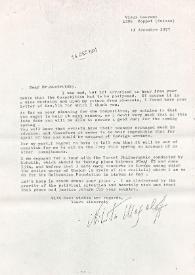 Carta a J. Bistritzky. Coppet (Suiza), 11-12-1973