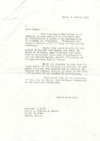 Carta dirigida a Alfred Borel. París (Francia), 07-07-1969