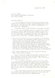 Carta dirigida a Abe Cohen, 22-08-1968