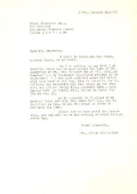 Carta dirigida a Peter Crookston. París (Francia), 26-01-1976