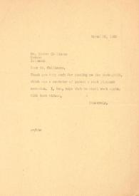 Carta dirigida a Edward F. Cullinane, 28-03-1962
