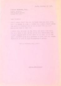 Carta dirigida a Michael Emmerson. París (Francia), 28-10-1977