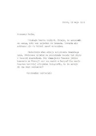 Carta dirigida a Stanislaw Firlej. París (Francia), 15-05-1989
