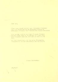 Carta dirigida a Maurice Faure, 22-04-1977