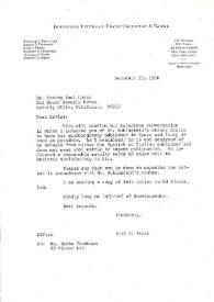 Carta dirigida a Irving Paul Lazar. Nueva York, 12-12-1980
