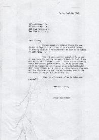 Carta dirigida a Alfred A. Knopf. París (Francia), 24-09-1969
