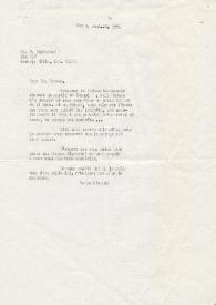 Carta dirigida a Bronek Mlynarski. París (Francia), 26-09-1971