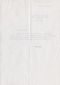 Carta dirigida a Janusz Czaplarski. París (Francia), 10-03-1989