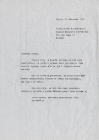 Carta dirigida a Marek Rostworowski. París (Francia), 23-09-1989