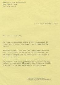 Carta dirigida a Philippe Scali. París (Francia), 06-01-1976