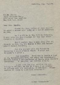 Carta dirigida a Arlene Steele. Marbella, Málaga (España), 23-08-1971