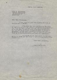 Carta dirigida a Annabelle Whitestone. París (Francia), 26-09-1974
