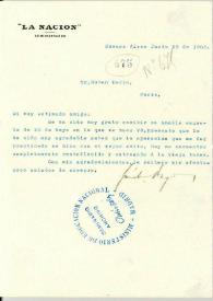 Carta de Drago, José María