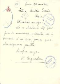 Carta de Arguedas, Alcides