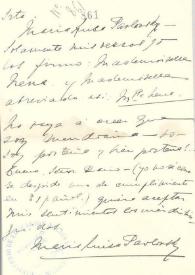 Carta de Paulousky, María Luisa