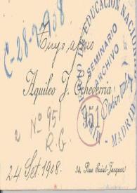 Carta de Echeverría, Aquileo J.
