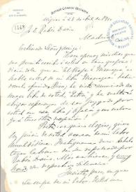Carta de Delgado, Juan B.