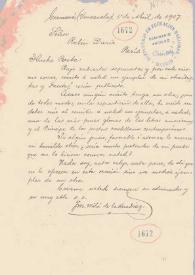Carta de Milá de la Roca Díaz, J. M.