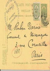 Tarjeta postal manuscrita
