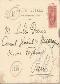 Tarjeta postal manuscrita