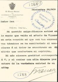 Carta de Francos Rodríguez, J.