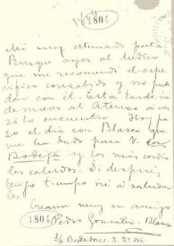 Carta de González Blanco, Pedro