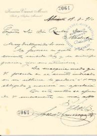 Carta de Visconti Morata, Francisco