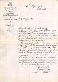 Carta de Perfecto Urra a Fidel Fita sobre una inscripción de Ruidera