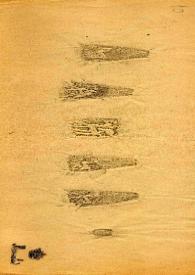 Calcos o improntas de cinco camafeos con figuras de animales (caballos, cérvidos…)