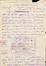 Carta de Moreno Maldonado a F. Fita informándole de la aparición de un pedestal con epígrafe romano en el desmonte de la Alcazaba de Málaga, le remite descripción y croquis manual y le promete más datos.