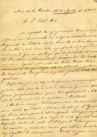 Carta de Miguel Mancheño a F. Fita, le remite transcripción y lectura de un epígrafe que le ha enviado a su vez un conocido.