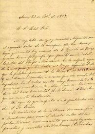Carta de Miguel Mancheño a F. Fita comunicando el hallazgo de un pedestal del que envía dibujo y descripción según Torres de León.