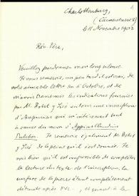Carta de Dessau a Fidel Fita con comentarios sobre inscripciones de Ampurias y Villafranca de los Barros