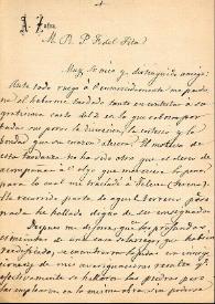 Carta de Antonio de Zafra a F. Fita comunicándole que se hallaron inscripciones al cavar los cimientos de una casa solariega en Terena y se volvieron a reutilizar en la obra. Envia copia de la lápida del hospital militar.