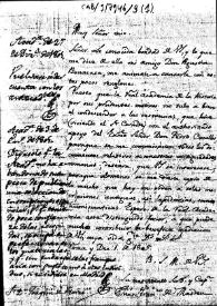 Carta en la que se pide copia de las inscripciones romanas de Cataluña de las que la Real Academia de la Historia tenga conocimiento. En el mismo documento: borrador de carta en la que se responde negativamente.