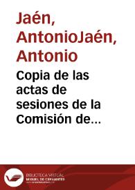 Copia de las actas de sesiones de la Comisión de Monumentos de Córdoba comprendidas entre el 1 de julio de 1929 y el 18 de enero de 1931
