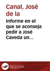 Informe en el que se aconseja pedir a José Caveda un calco de las inscripciones publicadas en el Semanario Pintoresco Español con el fin de determinar su antigüedad