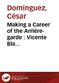 Making a Career of the Arrière-garde : Vicente Blasco Ibáñez as World Author