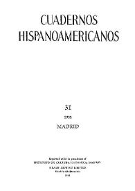 Cuadernos Hispanoamericanos. Núm. 31, 1952
