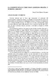 La Constitución de Cádiz en su contexto español y europeo (1808-1823)