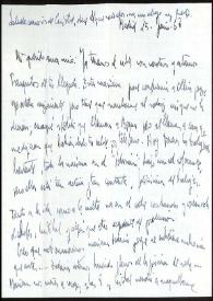 Carta de Asunción Balaguer a Francisco Rabal. Madrid, 25 de junio de 1968