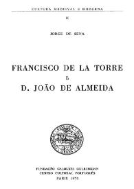 Francisco de la Torre e D. João de Almeida