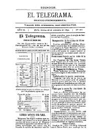 El Telegrama : diario progresista. Año II, núm. 282, viernes 26 de septiembre de 1890